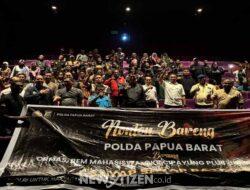 Polda Papua Barat Gelar Nonton Bersama Film “Sayap Sayap Patah 2” Bersama Organisasi Masyarakat di Manokwari