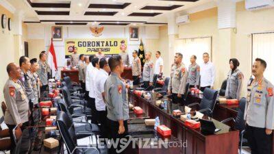 Kapolda Gorontalo Hadiri Rakernis Gabungan Divisi Polri Secara Virtual