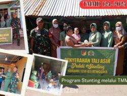 Kodim 1314/Gorut Gencarkan Perang Melawan Stunting Lewat TMMD ke-124