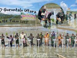 Danrem 133/NW dan Pj Bupati Gorut Tinjau Lahan Ketahanan Pangan Usai Pembukaan TMMD ke-124