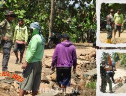 Dansatgas TMMD 124 Tinjau Progres Jalan Tani di Ombulodata: Pastikan Pekerjaan Tepat Waktu, Semangat Tetap Terjaga