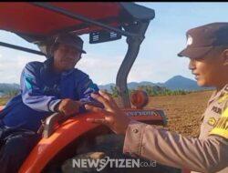 Waspada! Mesin Traktor Rawan Dicuri, Bhabinkamtibmas Imbau Petani Amankan Aset Pertanian