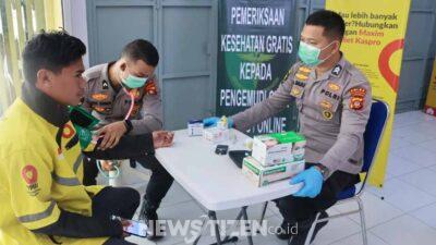 Jelang Hari Bhayangkara ke-79: Polda Gorontalo Apresiasi Pengemudi Ojol dengan Edukasi dan Pemeriksaan Kesehatan Gratis