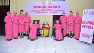 Lebih dari Sekadar Seragam, Bhayangkari Gorontalo, Aksi Kemanusiaan Menyambut Hari Bhayangkara ke-79