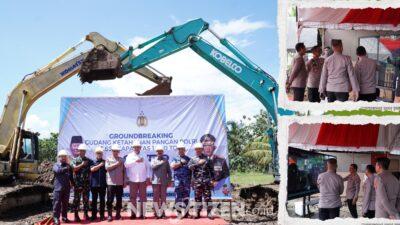 Kapolda Gorontalo Dukung Swasembada Pangan, Hadiri Groundbreaking Gudang Jagung secara Virtual