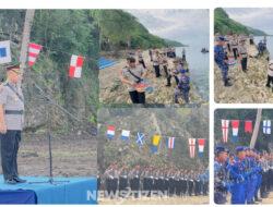 Tabur Bunga di Laut: Bhayangkara Menyatu dalam Doa dan Pengabdian