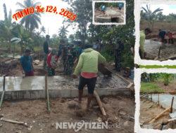 TMMD 124 Kodim 1314/Gorut Tuntaskan Pembangunan Plat Dekker Terakhir di Jalan Tani Ombulodata