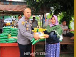 Polres Gorut Dorong Ekonomi Kerakyatan Lewat Gerakan Pangan Murah di Kwandang