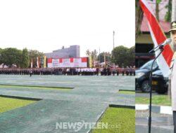 Polri Kawal Demokrasi dengan Humanisme, Polda Gorontalo Gelar Apel Siaga