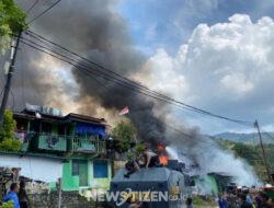Sinergi TNI–Polri Berhasil Jinakkan Kebakaran di Kompleks Kodam Lama Jayapura