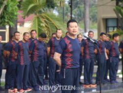 Kabid Dokkes Polda Gorontalo Pimpin Apel Pagi, Tekankan Pentingnya Menjaga Kesehatan