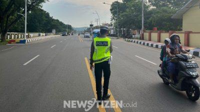 Polisi Hadir di Tengah Aktivitas Pagi, Satlantas Gorut Wujudkan Tertib Lalu Lintas dan Rasa Aman