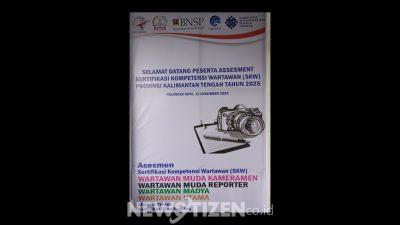 Puluhan Wartawan Ikuti Sertifikasi Kompetensi di Palangkaraya