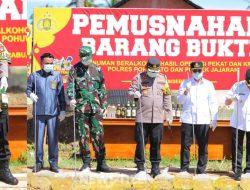 Ribuan Liter Miras Dimusnahkan, Kapolres Pohuwato Kirim Pesan Keras ke Pelaku Kejahatan Jalanan