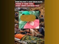 Nyawa Melayang di Lubang Tambang Hulawa: Pemuda 20 Tahun Tewas, Aparat Diminta Bertindak Tegas