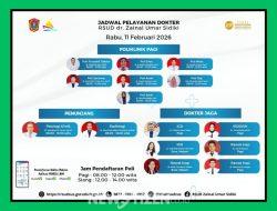 RSUD ZUS Optimalkan Pelayanan Rabu, 11 Februari 2026: Poli Lengkap, Dokter Siaga 24 Jam