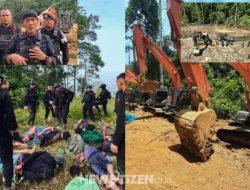 14 Ekskavator Disita di Siabu: Tambang Emas Ilegal Diduga Terorganisir, Aparat Kejar Aktor Intelektual