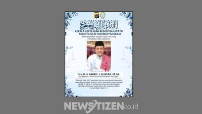 Kapolres Pohuwato Kehilangan Sosok Ustadz KH Fahry Djafar, Tokoh MUI dan Da’i Kamtibmas