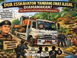 Diduga Tambang Emas Ilegal di Hutan Produksi Terbatas, Dua Ekskavator Diamankan—Ada Intervensi Saat Penindakan