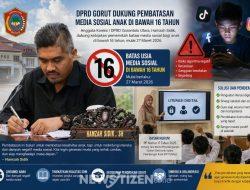 DPRD Gorut Dukung Pembatasan Medsos Anak: Fokus pada Kualitas Generasi dan Literasi Digital