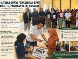 Haris Tuina Kawal Penyaluran BPNT di Tomilito, Pastikan Tepat Sasaran