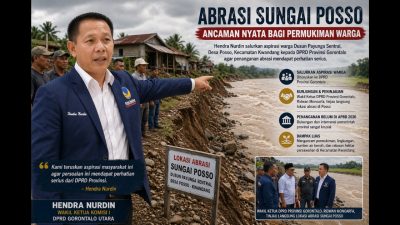 Abrasi Sungai Posso Mengancam Permukiman, DPRD Gorut Dorong Intervensi Provinsi