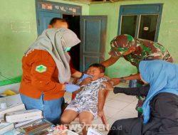 Ratusan Warga Serbu Pengobatan Gratis TMMD ke-128, Koramil Grabagan Turun Langsung ke Desa