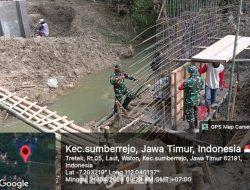 Gotong Royong Tanpa Batas! TNI dan Warga Bojonegoro Bangun 10 Jembatan Perintis Garuda Demi Akses Lebih Baik