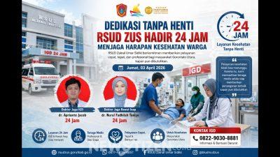 Dedikasi Tanpa Henti: RSUD ZUS Hadir 24 Jam Menjaga Harapan Kesehatan Warga