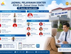 RSUD ZUS Permudah Akses Layanan, Jadwal Dokter Spesialis Kini Lebih Terstruktur