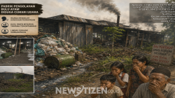 Dugaan Pencemaran Udara Pabrik Bulu Ayam di Widang Tuban, Warga Dusun Gowah Tuntut Tindakan Tegas