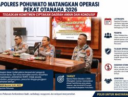Kapolres Pohuwato Matangkan Operasi Pekat Otanaha 2026, Tegaskan Komitmen Ciptakan Daerah Aman dan Kondusif