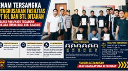 Enam Tersangka Pengrusakan Fasilitas PT IGL dan BTL Ditahan, Polres Pohuwato Tegaskan Tak Ada Ruang bagi Aksi Anarkis