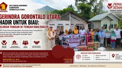 Gerindra Gorontalo Utara Hadir untuk Biau, Uluran Tangan di Tengah Duka Banjir