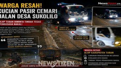 Warga Menunggu Aksi DLHP Tuban, Keluhan Limbah Cucian Pasir Tak Kunjung Terselesaikan