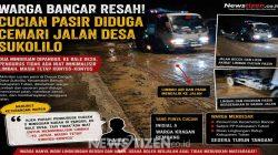 Warga Resah! Limbah Cucian Pasir Diduga Cemari Jalan Desa, Pemerintah Diminta Turun Tangan