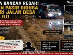 Warga Resah! Limbah Cucian Pasir Diduga Cemari Jalan Desa, Pemerintah Diminta Turun Tangan
