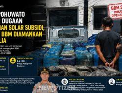 Polres Pohuwato Bongkar Dugaan Penimbunan Solar Subsidi, 40 Galon BBM Diamankan di Buntulia