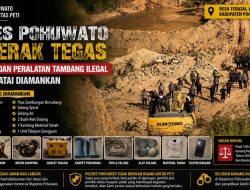 Polres Pohuwato Bergerak Tegas, Ekskavator dan Peralatan Tambang Ilegal di Desa Teratai Diamankan