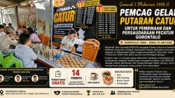 Semarak 1 Muharram 1448 H, PEMCAG Gelar Putaran Catur untuk Pembinaan dan Persaudaraan Pecatur Gorontalo