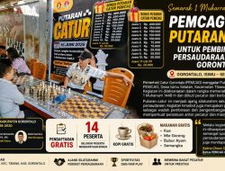 Semarak 1 Muharram 1448 H, PEMCAG Gelar Putaran Catur untuk Pembinaan dan Persaudaraan Pecatur Gorontalo