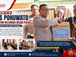 HUT Bhayangkara ke-80, Polres Pohuwato Perkuat Ikatan Keluarga Besar Polri Lewat Anjangsana dan Bakti Sosial