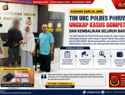Kurang dari 24 Jam, Tim URC Polres Pohuwato Ungkap Kasus Dompet Hilang dan Kembalikan Seluruh Barang Korban