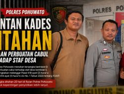 Mantan Kades di Paguat Ditahan, Satreskrim Polres Pohuwato Usut Dugaan Perbuatan Cabul terhadap Staf Desa