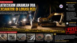 Satreskrim Polres Pohuwato Amankan Dua Excavator dalam Penertiban Dugaan PETI di Dengilo