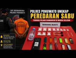 Diduga Edarkan Sabu dari Jaringan Antarprovinsi, Pria di Pohuwato Ditangkap Polisi
