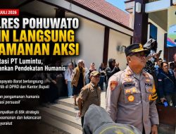 Kapolres Pohuwato Pimpin Langsung Pengamanan Aksi Tolak Investasi PT Lumintu, Polisi Kedepankan Pendekatan Humanis