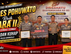 Budaya Belajar Berbuah Prestasi, Polres Pohuwato Raih Juara II Lomba Cerdas Cermat KUHP-KUHAP Tingkat Polda Gorontalo