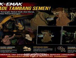 EMAK-EMAK BLOKADE TAMBANG SEMEN! Warga Karanglo Nekat Naik Alat Berat, Tuntut Aktivitas Penambangan Dihentikan