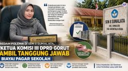 Redam Polemik di SDN 8 Sumalata, Ketua Komisi III DPRD Gorut Ambil Tanggung Jawab Biayai Pagar Sekolah